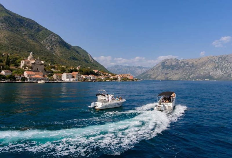 Kotor - Blue Cave and Lady of the Rocks 3 Hour Tour - Leaving Kotor Harbour by speedboat