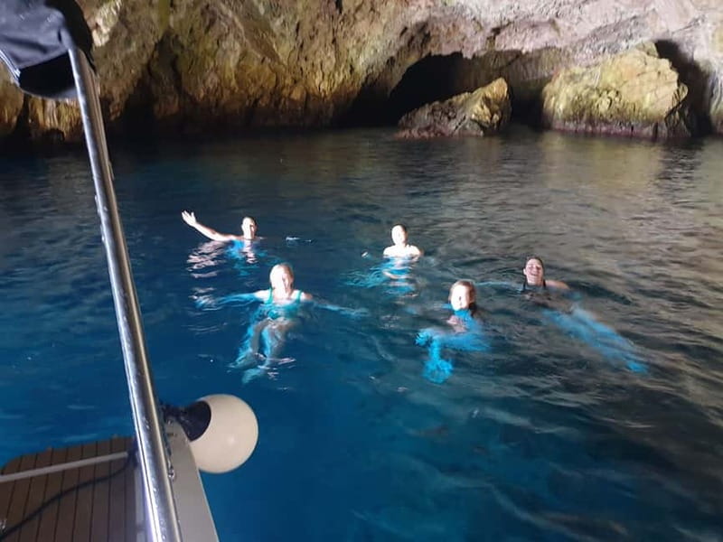 Kotor: Speedboat Tour to Blue Cave and Our Lady of the Rocks - Swimming in the Blue Cave