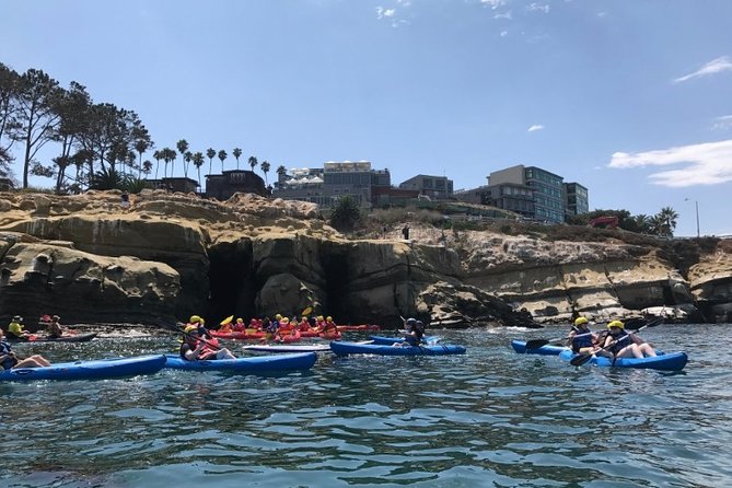 La Jolla Sea Caves Kayak Tour For Two (Tandem Kayak) - The sea caves and the safety call