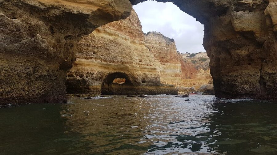 Lagoa: Benagil Caves Kayaking Tour - Why Praia da Marinha is the right launch point