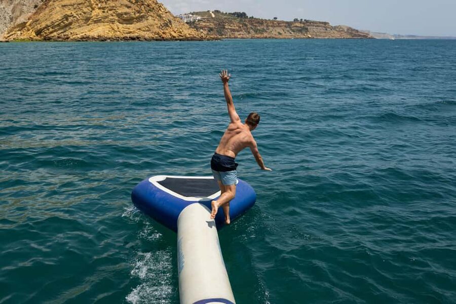 Lagos: Brunch and Benagil Caves - The sheltered bay stop is the heart of the day