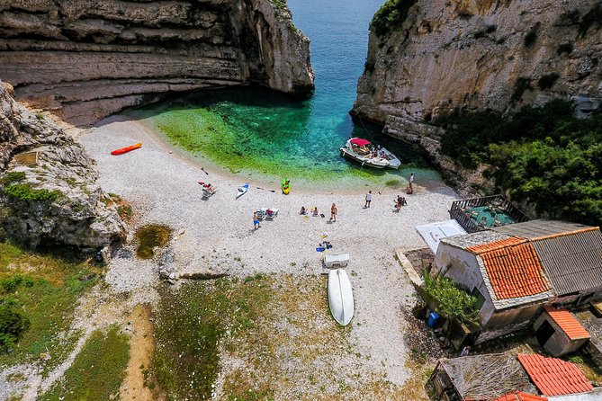 Luxury Blue Cave, Hvar and Vis Boat Tour from Split and Brac - Komiža, the optional harbor on Vis