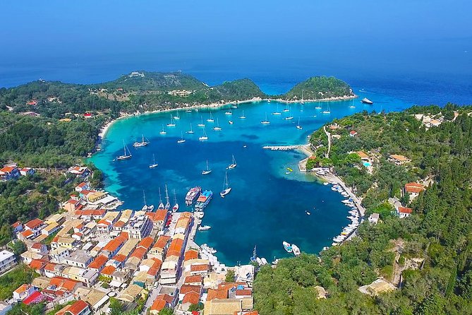 Paxos Antipaxos Blue Caves (Lakka Village) from Corfu - Antipaxos and the Mesovrika swim stop