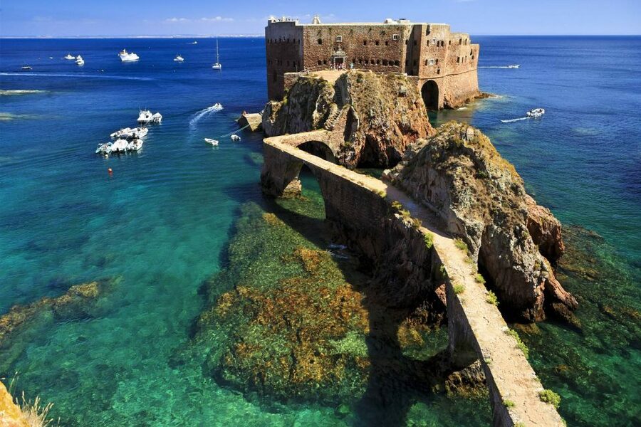Peniche: Berlengas Island Trip, Hiking and Cave Tour - The glass-bottom boat and the island’s sea caves