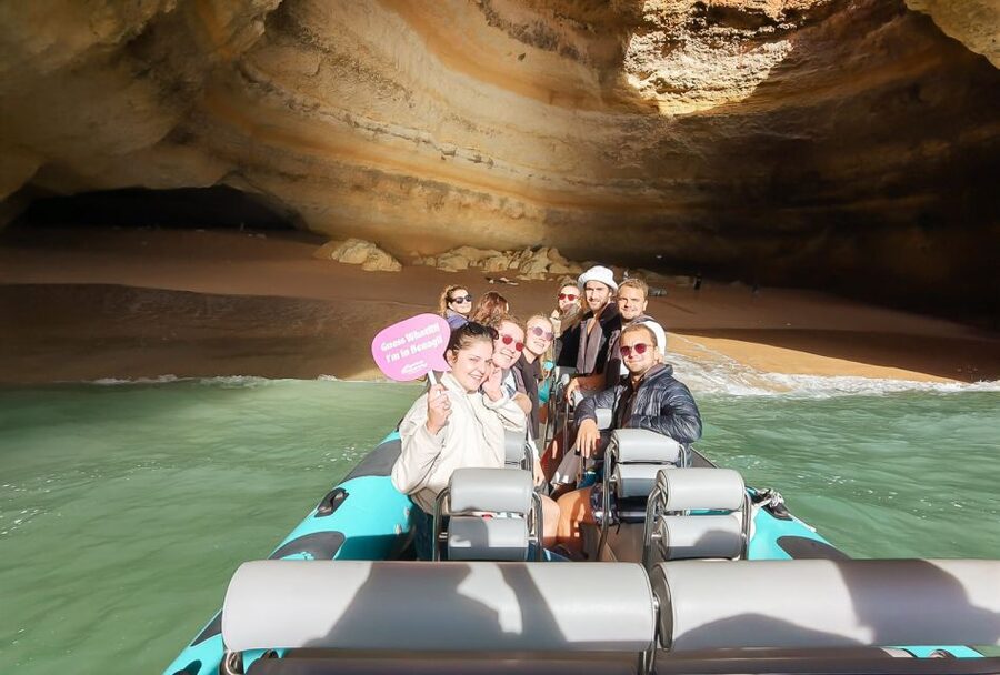 Portimão: Benagil Cave and Praia de Marinha Boat Tour - The return ride and possible dolphins