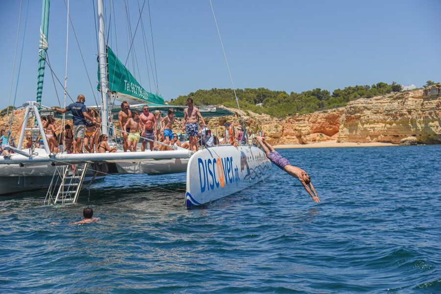 Portimao: Benagil Caves & Coastline Cruise - Why this catamaran works better than a fast cave boat