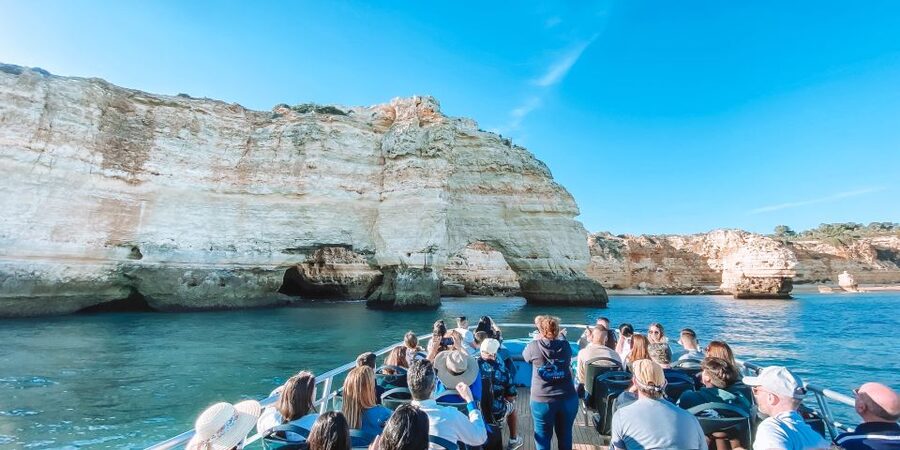 Portimão: Benagil Caves & Dolphins Watching with Biologist - The optional swim stop