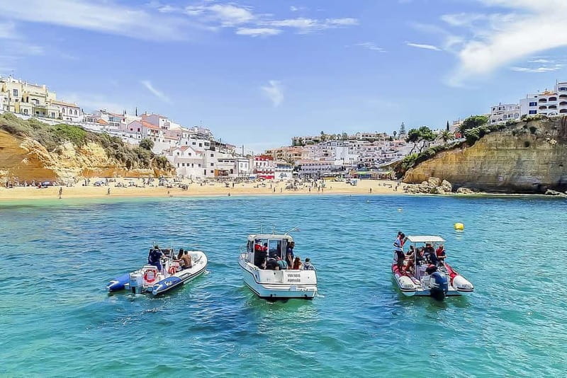 Portimão: Benagil Caves Speed Boat Tour with Sunset Option - Entering Benagil Cave by boat