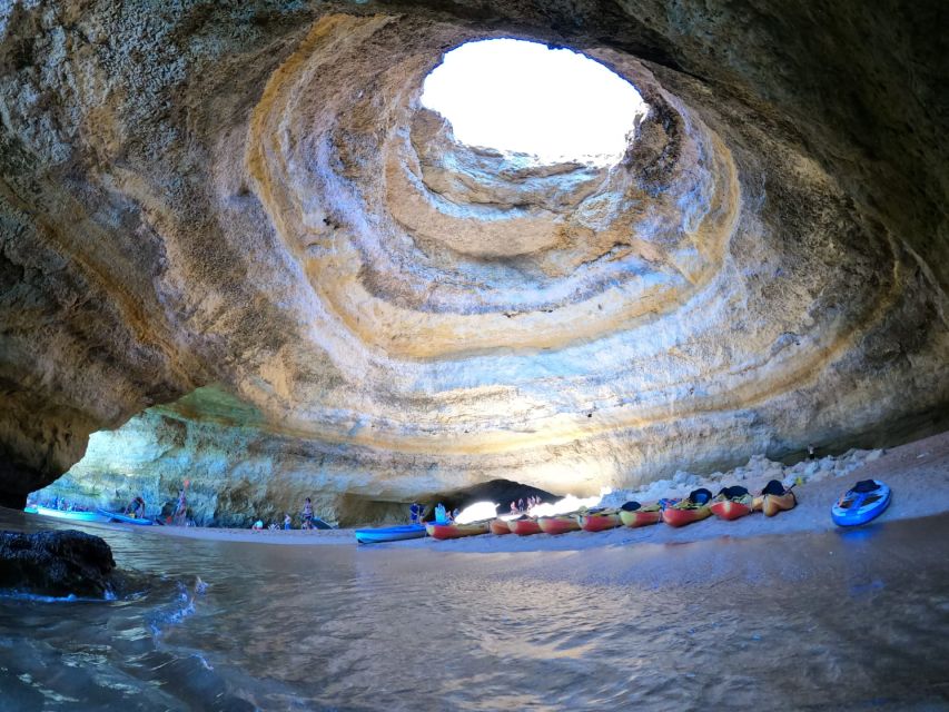 Portimão: Kayak Tour of Benagil Caves - Paddling through the smaller caves and coves