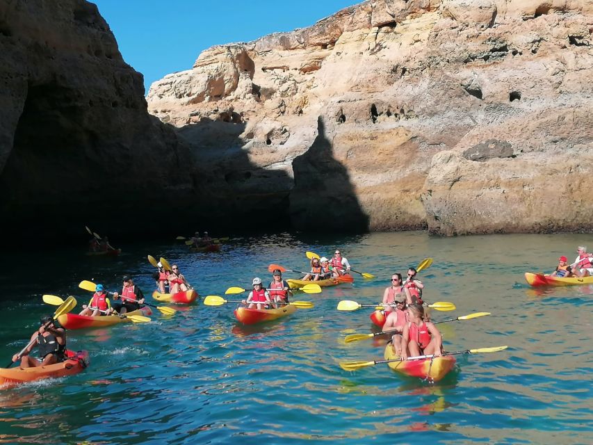 Portimão: Kayak Tour of Benagil Caves - Praia da Marinha and the swim stop