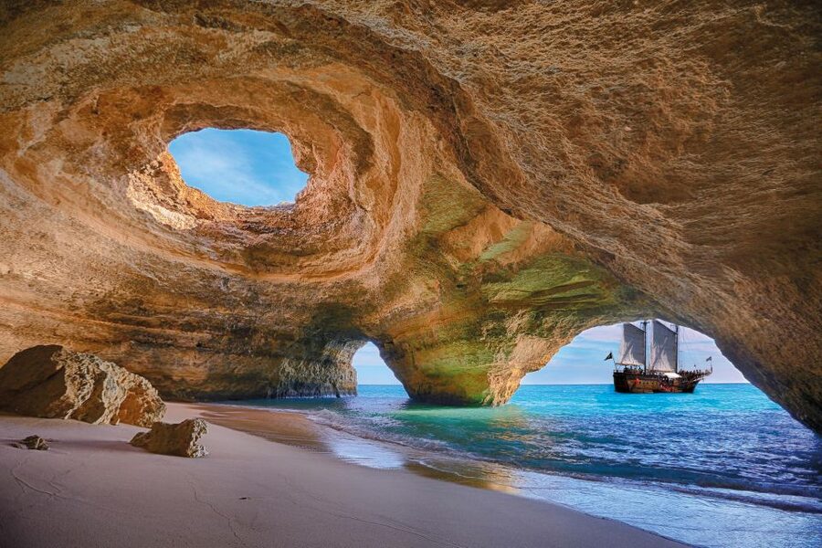 Portimão: Pirate Ship Cave Cruise - Carvoeiro, Algar Seco, and the Algarve cliffs