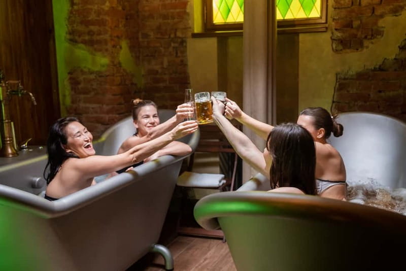 Prague: Beer and Wine Spa Bath with Salt Cave Experience - Choosing between beer and wine