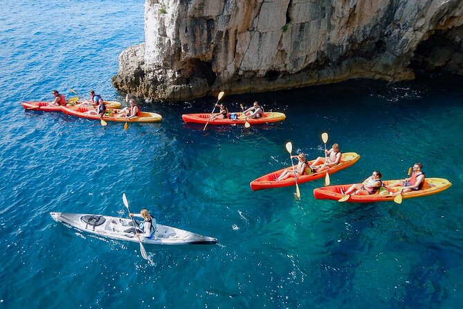 Pula Kayak, Cliffs & Snorkeling Adventure - Exploring caves and the rocky shoreline