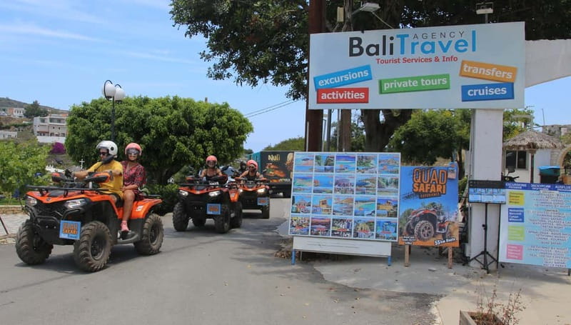 Rethymno Bali & Panormo:Quad Safari & visit Cave 57km 4hours - Quiet roads through olive country