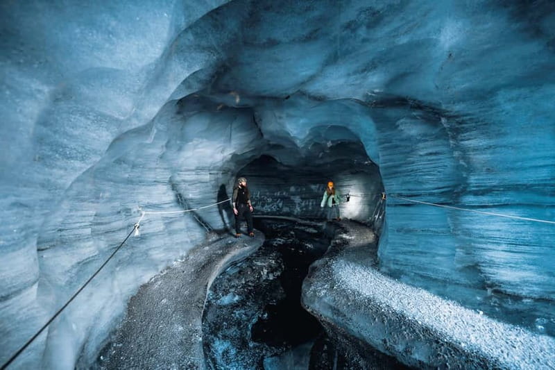 Reykjavik: Katla Ice Cave & South Coast Tour - Walking into Katla Ice Cave