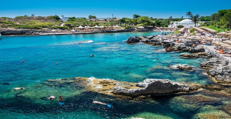 Rhodes: Anthony Quinn Bay & Sea Caves Snorkeling Cruise - Ladiko, the calmer side of the bay