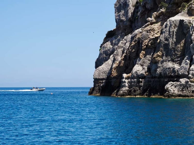 Rhodes: Anthony Quinn Bay & Sea Caves Snorkeling Cruise - What is included on the boat