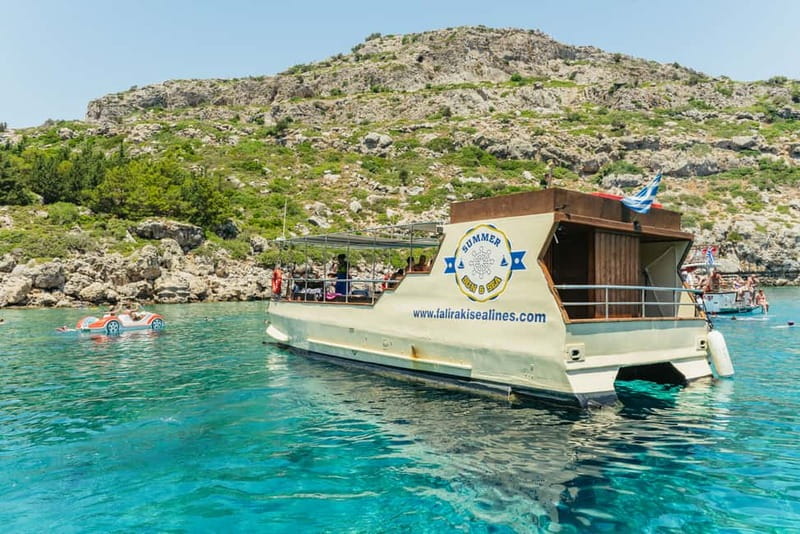 Rhodes: Anthony Quinn, Ladiko and Caves All-Inclusive Cruise - Boarding at Faliraki port