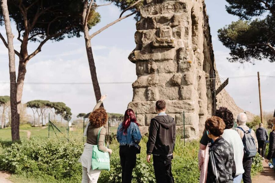 Rome: Appian Way, Aqueducts, and Catacombs Tour - Looking up at Rome’s Aqueducts Park