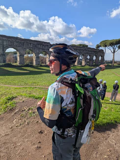 Rome: Appian Way, Catacombs & Aqueducts by eBike + Transfer - Tor Fiscale and Caffarella parks
