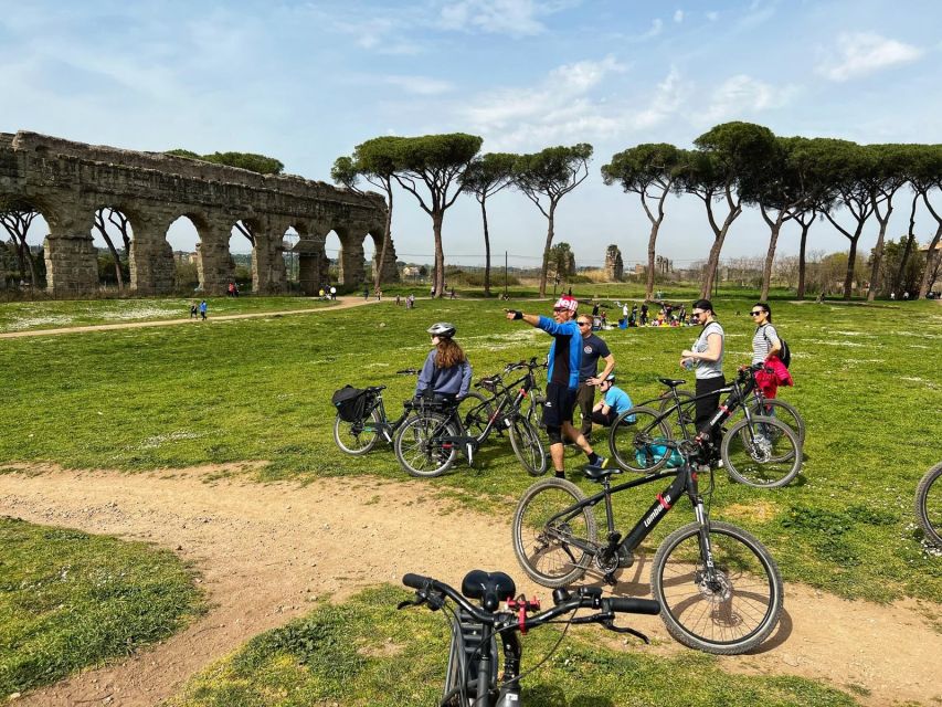 Rome: Appian Way E-Bike Tour Catacombs, Aqueducts & Picnic - What the ride feels like for families