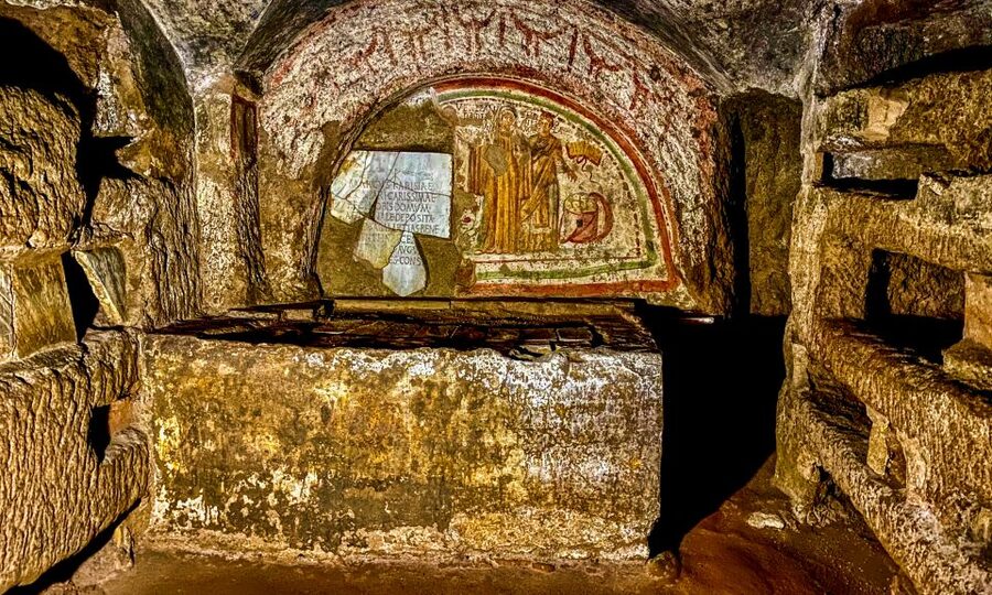 Rome: Guided Roman Catacombs Tour with Transfers - The underground Basilica of Nereus and Achilleus