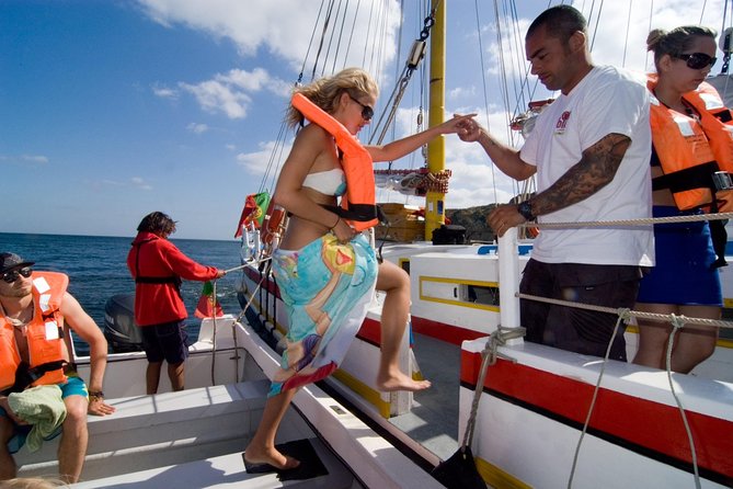 Sail, Swim & Tapas - Sailing out from Lagos Marina