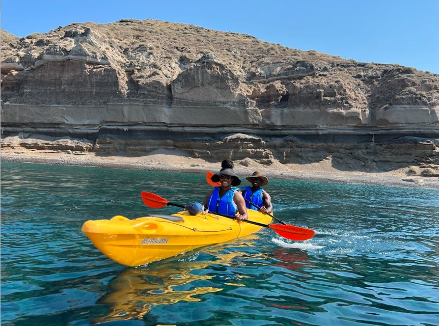 Santorini: Sea Caves Kayak Trip with Snorkeling and Picnic - What makes the guiding personal