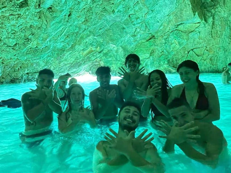Secret Blue Cave & Grama Bay - Speed Boat Tour - Llovizi Bay leads to the Blue Cave