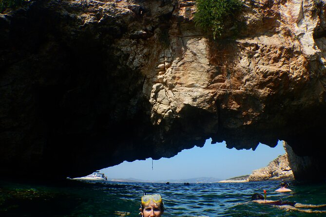 Semi-private Antiparos & Caves Blue Lagoon OR Rina Cave & Small Cyclades - Captain George, crew style, and safety