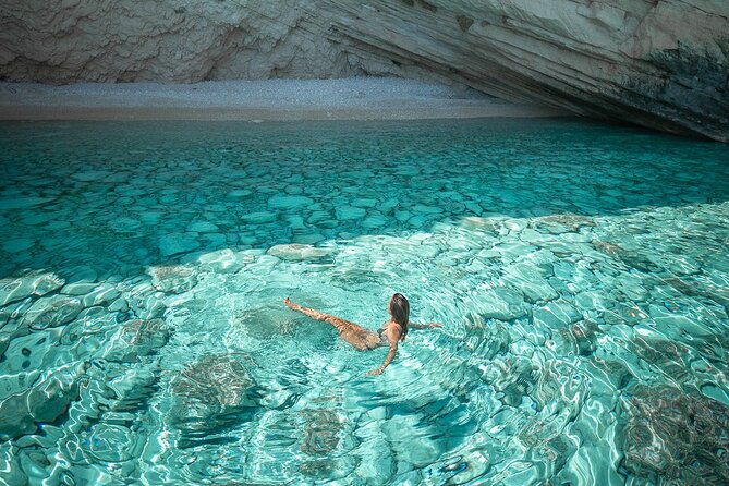 Shipwreck and Blue Caves - Private Speedboat Tour (up to 6 pax) - Shipwreck Beach from the water