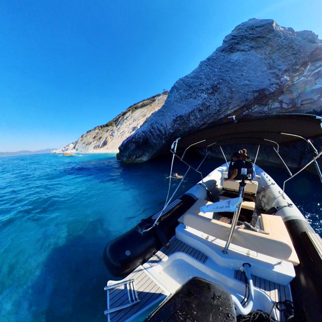 Skiathos: Private Lalaria Beach and Caves Speedboat Tour - The viewpoint and a short second swim