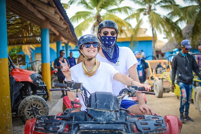 Small group ATV Adventure to Water Cave and Macao Beach - Cooling off at Los Hoyos del Salado