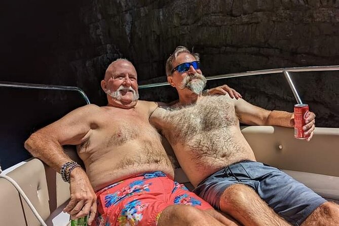 Speedboat Tour to Lady of the Rock, Mamula and Blue Cave Swim - Inside the Yugoslav submarine tunnel