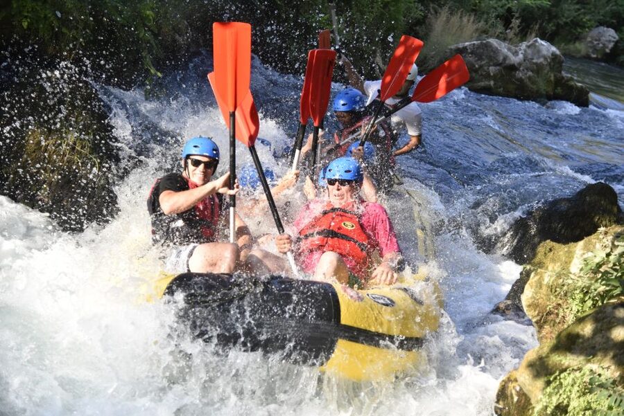 Split: Cetina River Rafting with Cliff Jumping and Cave Tour - Three hours through the Cetina canyon