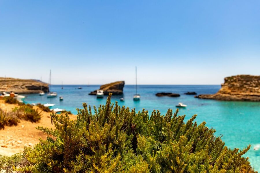St Paul's Bay: Comino, Blue Lagoon, Gozo, & Caves Boat Tour - Santa Maria Caves and the return along the coast