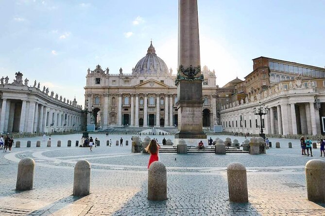 Tour of St Peter's Basilica with Dome Climb and Grottoes - Bernini’s square before the basilica