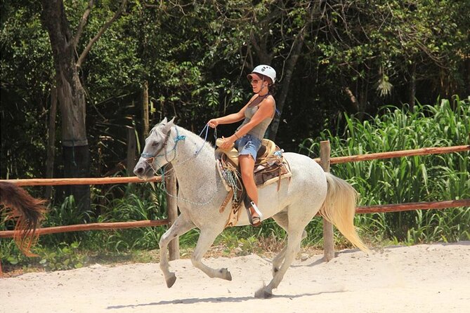 Tulum Jungle Horseback Ride + ATV + Ziplines + Cenote Combo Tour - Horseback riding: a pleasant extra, but not the main event