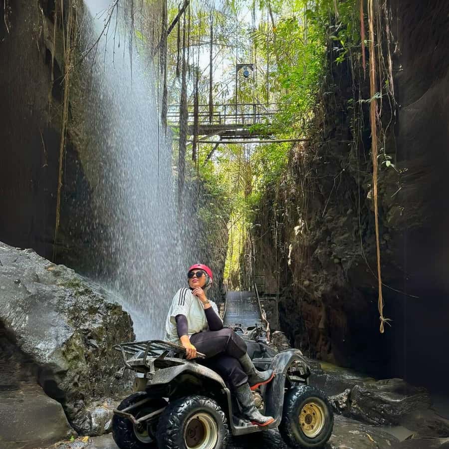 Ubud: Quad ATV Waterfalls & Barong Caves - What the $49 price includes
