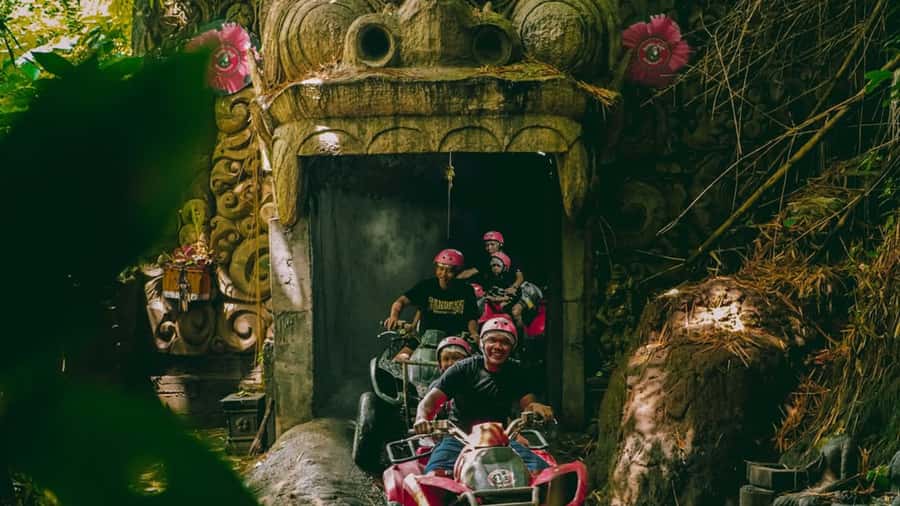 Ubud: Quad ATV Waterfalls & Barong Caves - Timing, transport, and the lunch stop