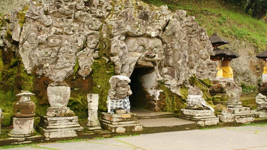 Ubud: Rice Terrace, Waterfall, & Elephant Cave - Goa Gajah, the Elephant Cave, and its unusual entrance
