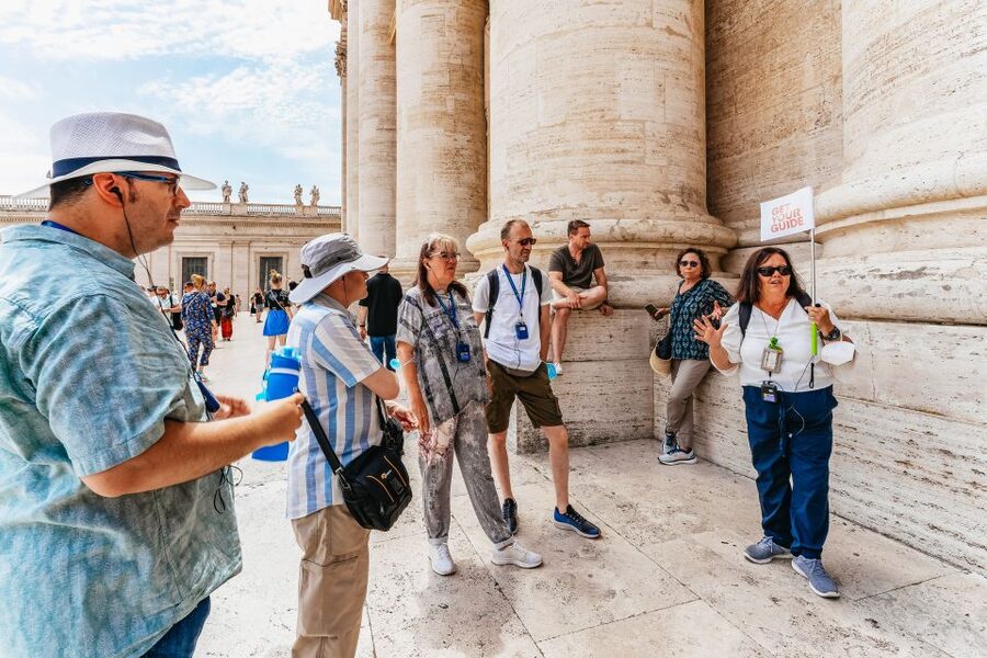 Vatican: St. Peter's Basilica, Square, Grottoes Guided Tour - The security queue is part of the tour