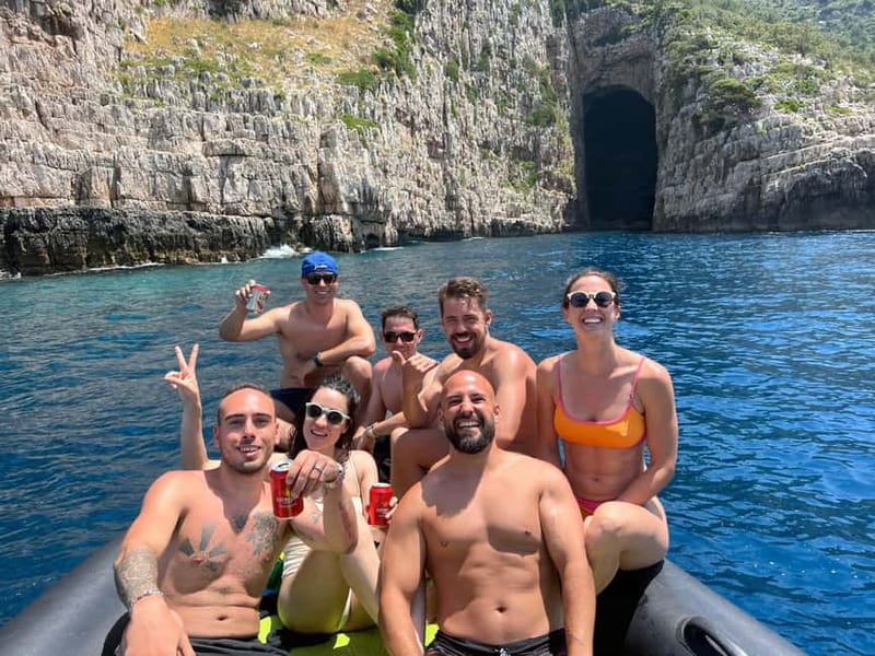 Vlora: Blue Cave and Grama Bay Full-Day Speedboat Tour - Key points at a glance