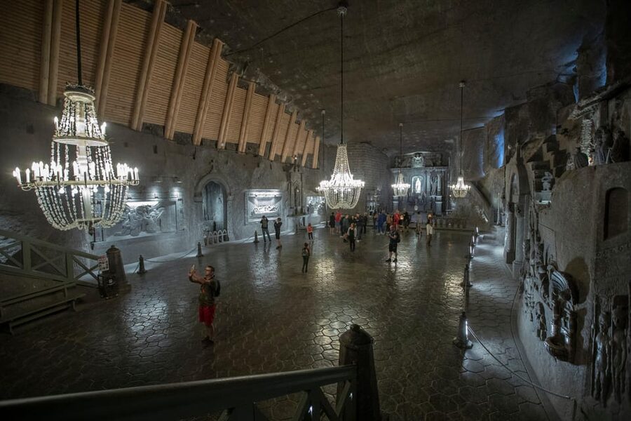 Wieliczka Salt Mine Guided Tour with Skip the Line Tickets - The first 350 steps into the mine