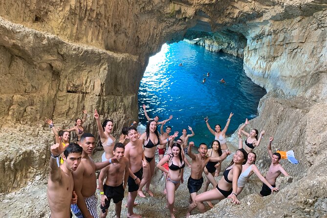 Zakynthos boat tour:Shipwreck& Local blue caves with 3 Swim Stops - Three swim stops and clear Ionian water