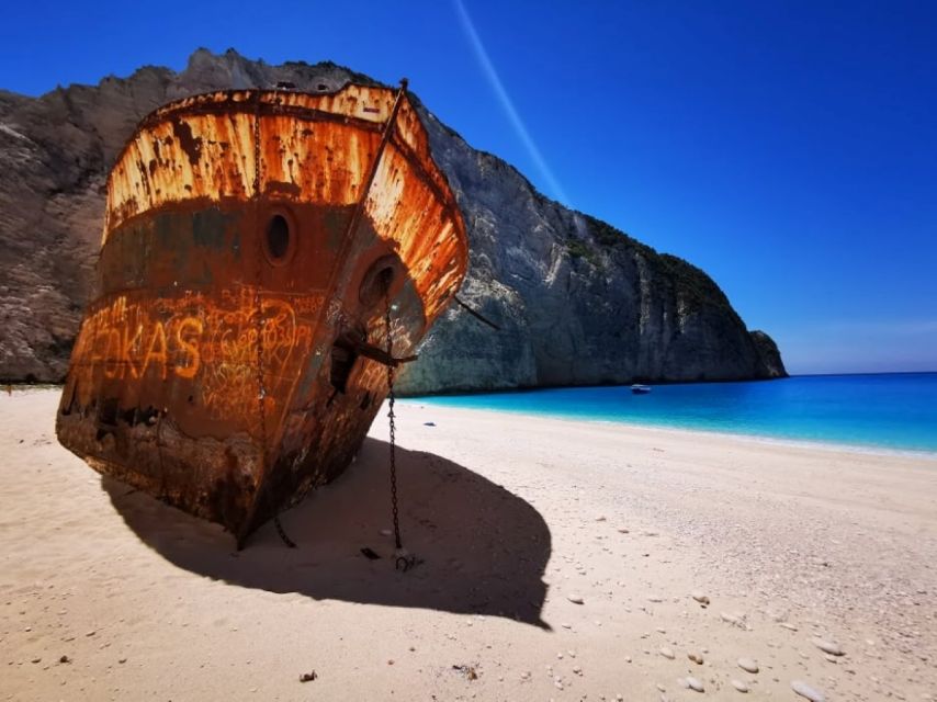 Zakynthos: early morning Shipwreck,Blue Caves and view point - The clifftop Shipwreck viewpoint