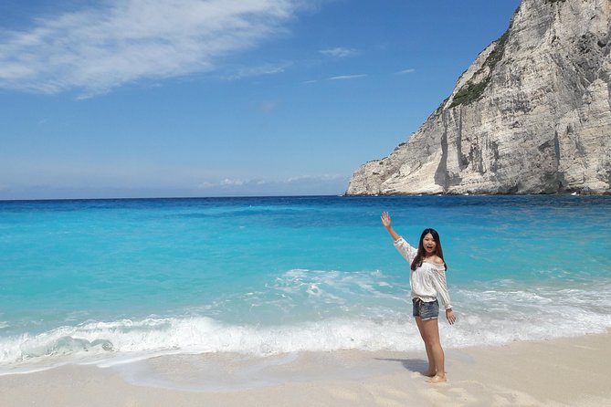 Zakynthos : One day small group tour to Navagio beach Blue Caves & top view - Makris Gialos, Xigia, and the shorter beach stops