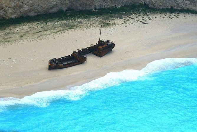 Zakynthos : One day small group tour to Navagio beach Blue Caves & top view - Bochali Hill gives you the wide view