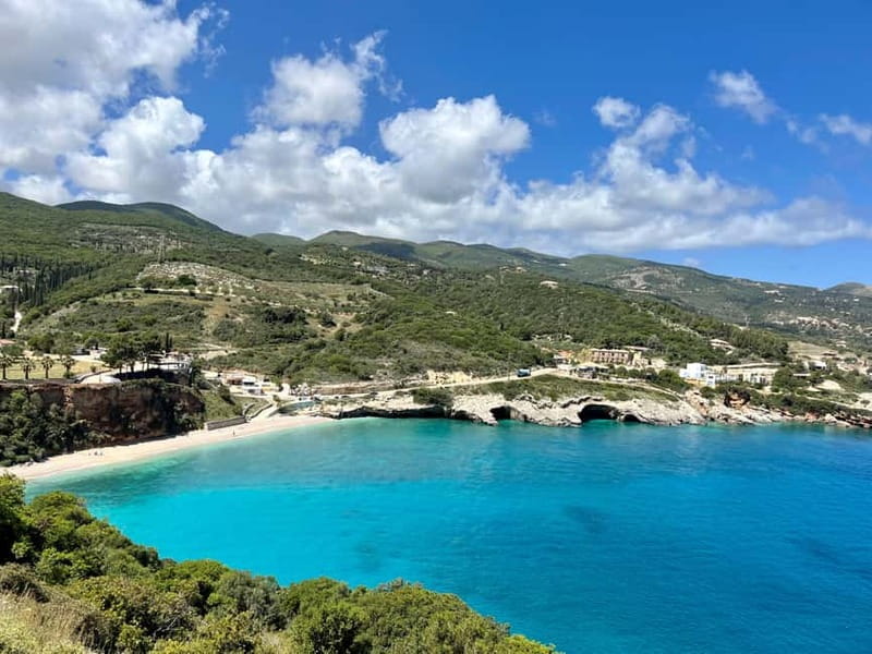 Zakynthos: Private Shipwreck & Blue Caves Tour by Land & Sea - Maravelia Cave is made for a swim