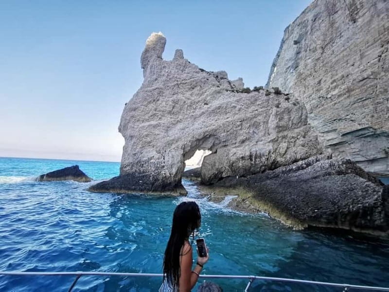 Zakynthos: Shipwreck Beach, Viewpoint, Blue Caves Day Tour - White Beach is the best place to swim